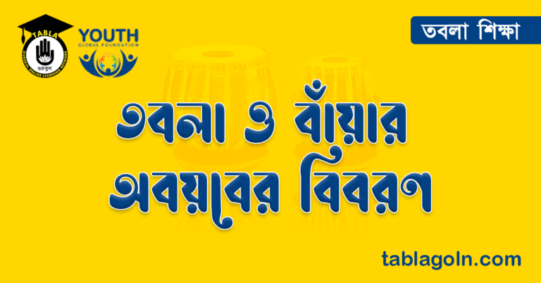 তবলা ও বাঁয়ার অবয়বের বিবরণ